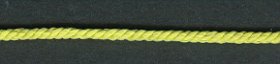 3mm, 3 Ply Cord Yellow Green per mtr