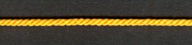 3mm, 3 Ply Cord Deep Gold per mtr
