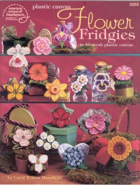 Plastic Canvas Flower Fridgies in 10-mesh canvas Plastic Canvas Flower Fridgies in 10-mesh canvas