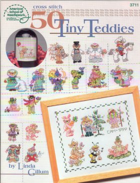Cross Stitch 50 Tiny Teddies Cross Stitch 50 Tiny Teddies