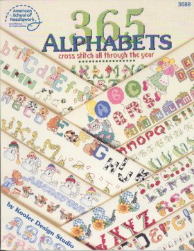365 Alphabets, Cross stitch all through the year