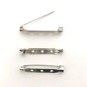 Brooch Back 40mm; Nickel,100p Brooch Back 40mm; Nickel,100p