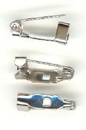 Brooch Back 13mm; Nickel 100p Brooch Back 13mm; Nickel 100p