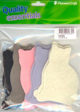 Felt Cut Out Cat 10p