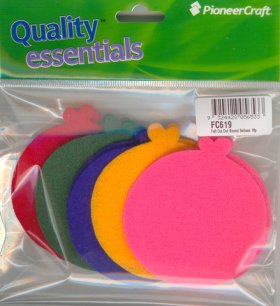 Felt Cut Out Round Balloon 10p