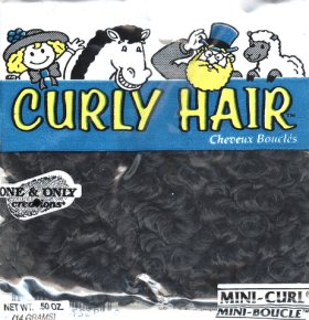 Mini Curl Hair; Midnight Black