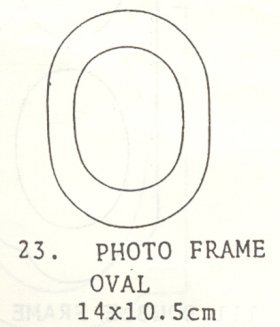 Photo Frame Kit Small Oval Photo Frame Kit Small Oval