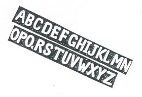Set Upper Case Alphabet 1ea A-Z, 26p
