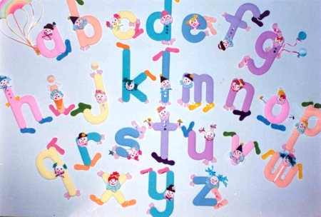 (image for) Set Small Alphabet (C)10 pack. Size 33x23mm