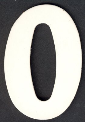 Numeral 0, 1 piece