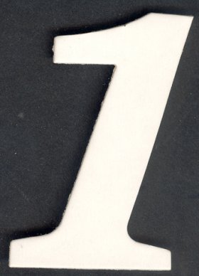 Numeral 1, 1 piece