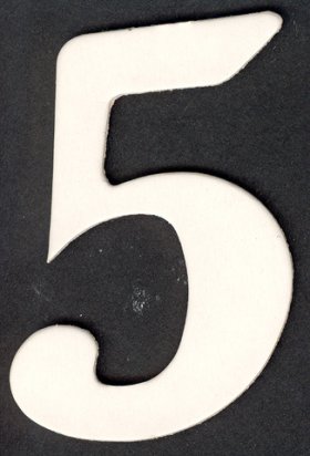Numeral 5, 1 piece