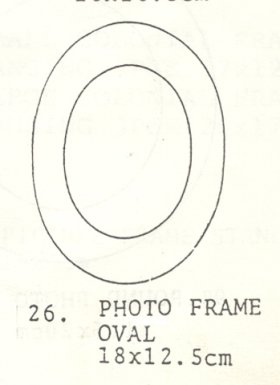 Photo Frame Kit Oval & Stand