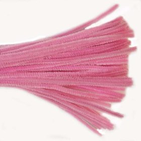 Chenille Sticks 6mm; Blossom Pink 100p Chenille Sticks 6mm; Blossom Pink 100p