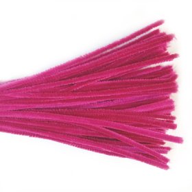 Chenille Sticks 6mm; Fuschia 100p Chenille Sticks 6mm; Fuschia 100p