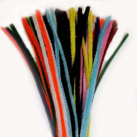 Chenille Sticks 6mm; Multi 100p