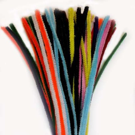 (image for) Chenille Sticks 6mm; Multi 100p
