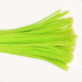 Chenille Sticks 6mm; Neon Green 100p Chenille Sticks 6mm; Neon Green 100p