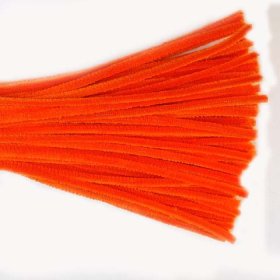 Chenille Sticks 6mm; Orange 100p Chenille Sticks 6mm; Orange 100p