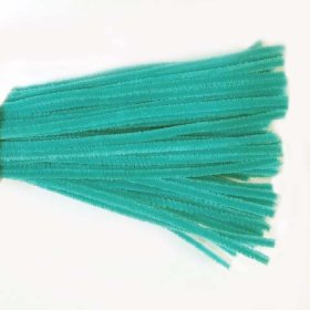 Chenille Sticks 6mm; Turquoise 100p Chenille Sticks 6mm; Turquoise 100p