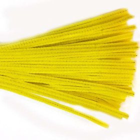 Chenille Sticks 6mm; Yellow 100p Chenille Sticks 6mm; Yellow 100p