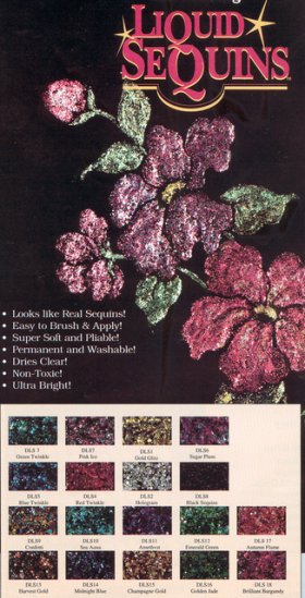 DecoArt Liquid Sequins Sampler 18
