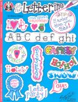 (image for) Set Small Alphabet (D)10 pack. Size 33x23mm