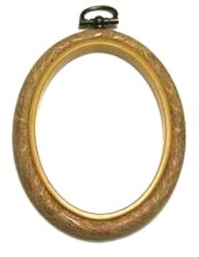 Flexi Hoop Oval 2 x 3in Wood Grain 1p