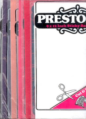 Adhesive felt Squares 9x12 (6p)