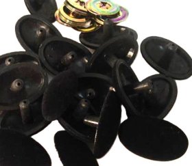 40mm Flocked Nose Black 10p