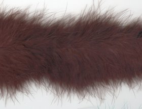 Marabou Trim, Dark Brown 1.82mtrs