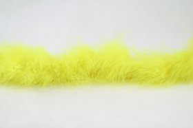 Marabou Trim, Fluoro Yellow 1.82mtrs