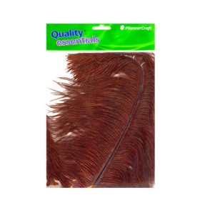 Ostrich Drab 15-18 in, Brown Ostrich Drab 15-18 in, Brown