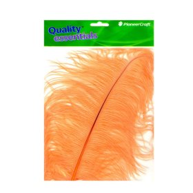 Ostrich Drab 15-18 in, Shrimp Ostrich Drab 15-18 in, Shrimp