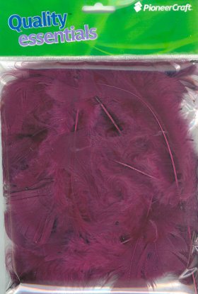 Turkey Feathers Burgundy 7grams