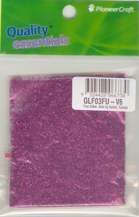 Fine Glitter .3mm 6g Sachet, Fuchsia