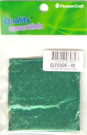Fine Glitter .3mm 6g Sachet, Green