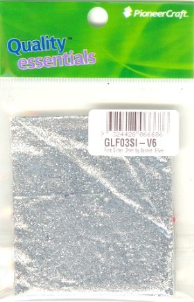 Fine Glitter .3mm 6g Sachet, Silver