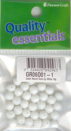 (image for) 6mm Op White 10g