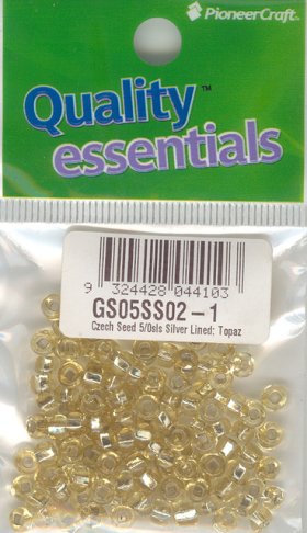Czech Seed 5/0 SLS Lined Topaz 10g