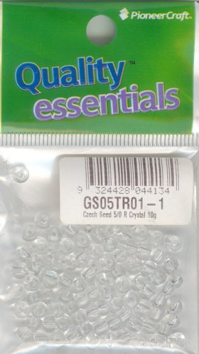 Czech Seed 5/0 R Tr Crystal 10g