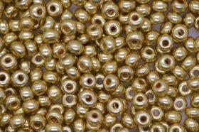 Czech Seed 8/0M R Met Gold Bulk