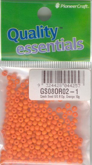 (image for) Czech Seed 8/0 Op Orange 10g