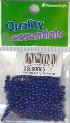 Czech Seed 8/0 Op Dark Blue 10g