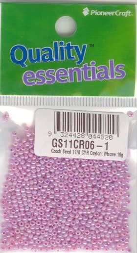 Czech Seed 11/0 CYR Ceylon; Mauve 10g