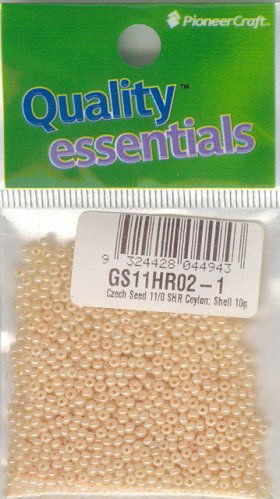 Czech Seed 11/0 SHR Ceylon; Shell 10g