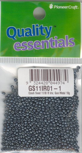 Czech Seed 11/0I R Gun Metal 10g