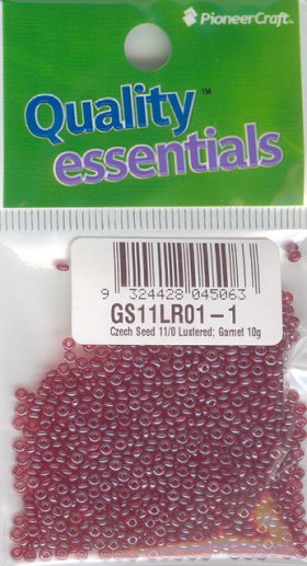 Czech Seed 11/0 Lustered Garnet 10g