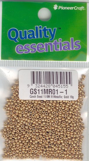 (image for) Czech Seed 11/0M R Met Gold 10 grams