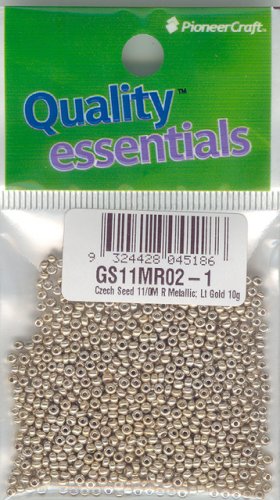 Czech Seed 11/0M R Met Light Gold 10 grams